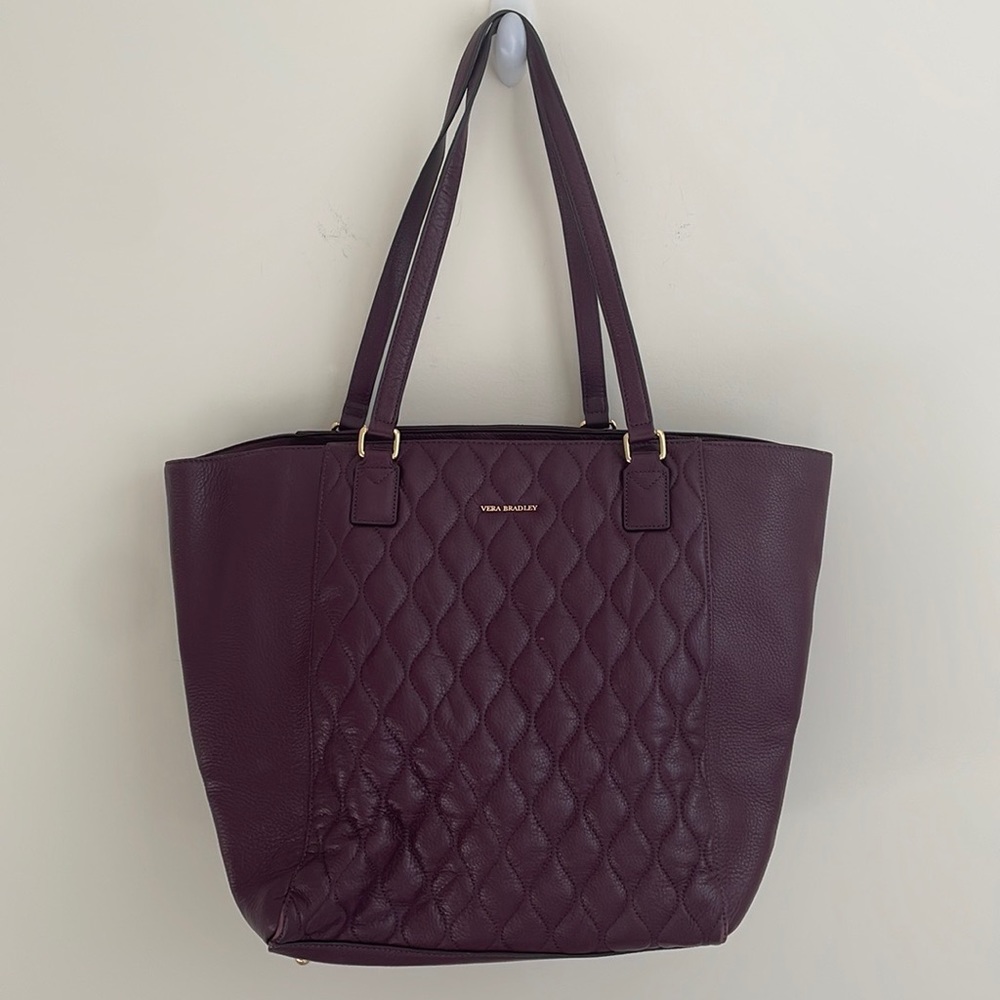 Vera Bradley Ella Leather Quilted tote